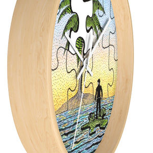 "A Piece of Paradise" Wall Clock