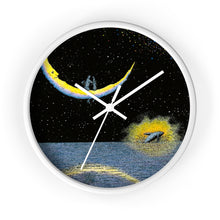 Load image into Gallery viewer, &quot;Sliver Moon&quot; Wall Clock