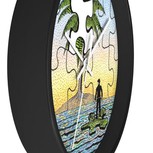 "A Piece of Paradise" Wall Clock