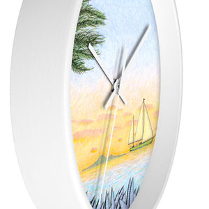 "Gathering Wind" Wall Clock