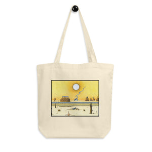 "THE MUSIC NEVER STOPS" Eco Tote Bag